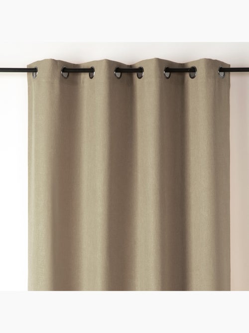 Rideau tamisant aspect flammé - Kiabi