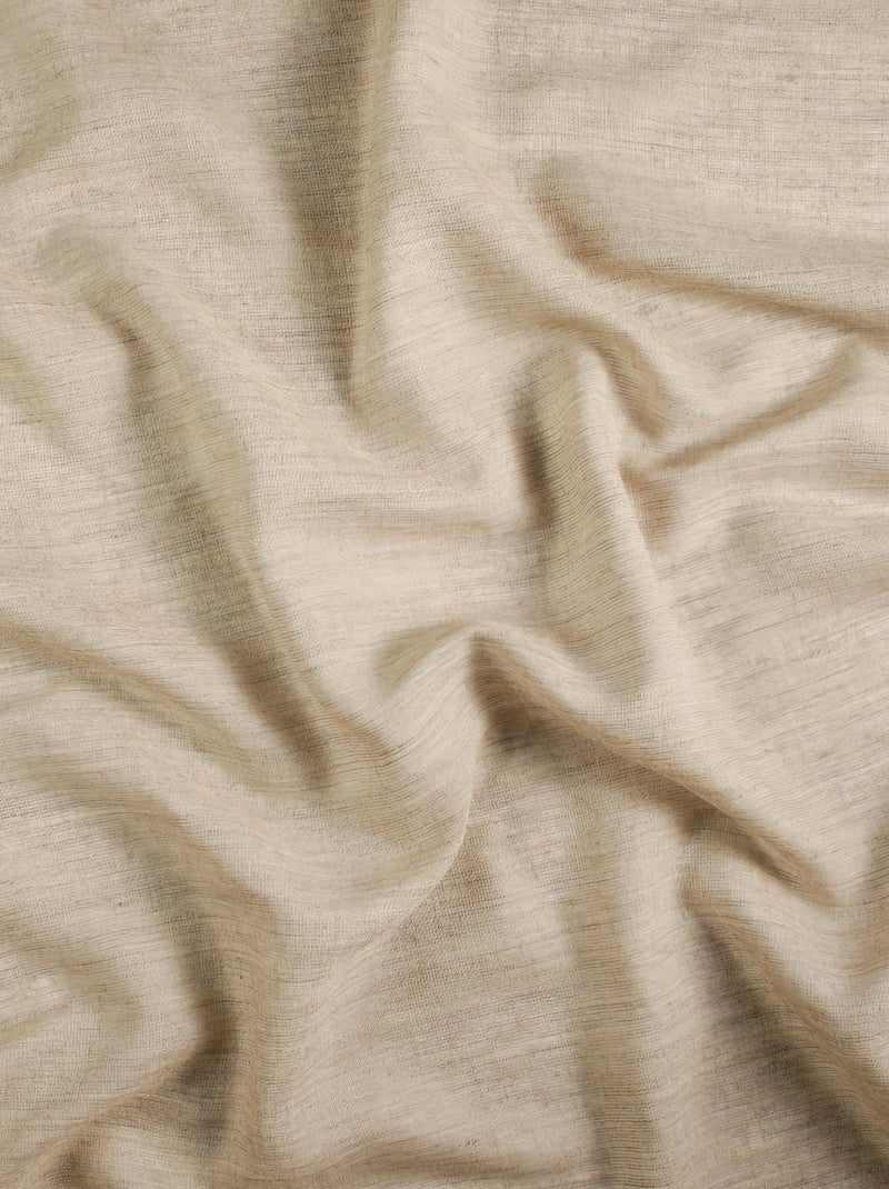 Rideau tamisant aspect laine Beige - Kiabi