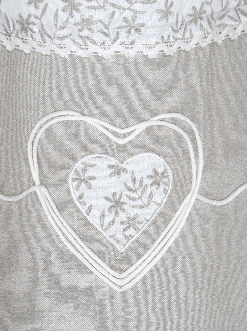 Rideau tamisant au style romantique Beige - Kiabi