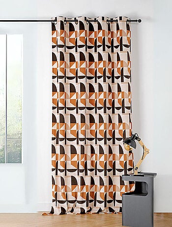 Rideau tamisant au style seventy