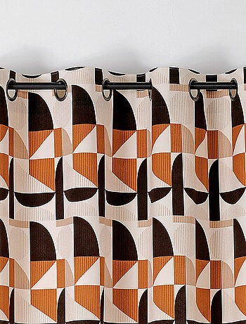 Rideau tamisant au style seventy