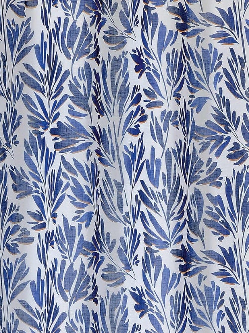 Rideau tamisant aux feuillages aquarellés - Kiabi