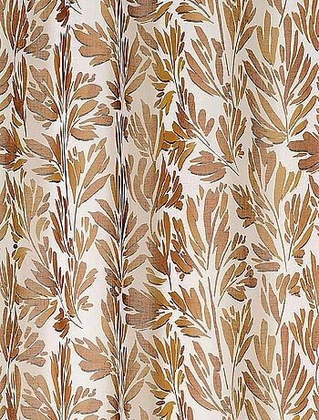 Rideau tamisant aux feuillages aquarellés