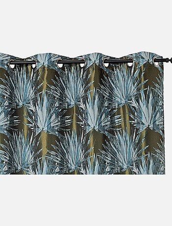 Rideau tamisant aux feuilles tropicales