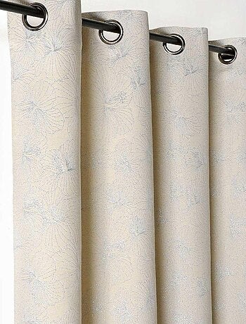 Rideau tamisant aux fleurs d'hibiscus