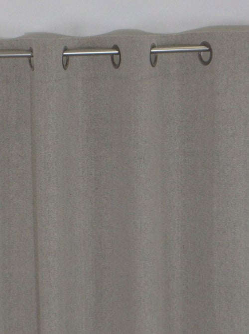 Rideau tamisant aux surjets apparents - Kiabi