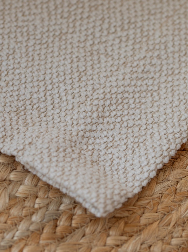 Rideau tamisant bouclette Beige clair - Kiabi