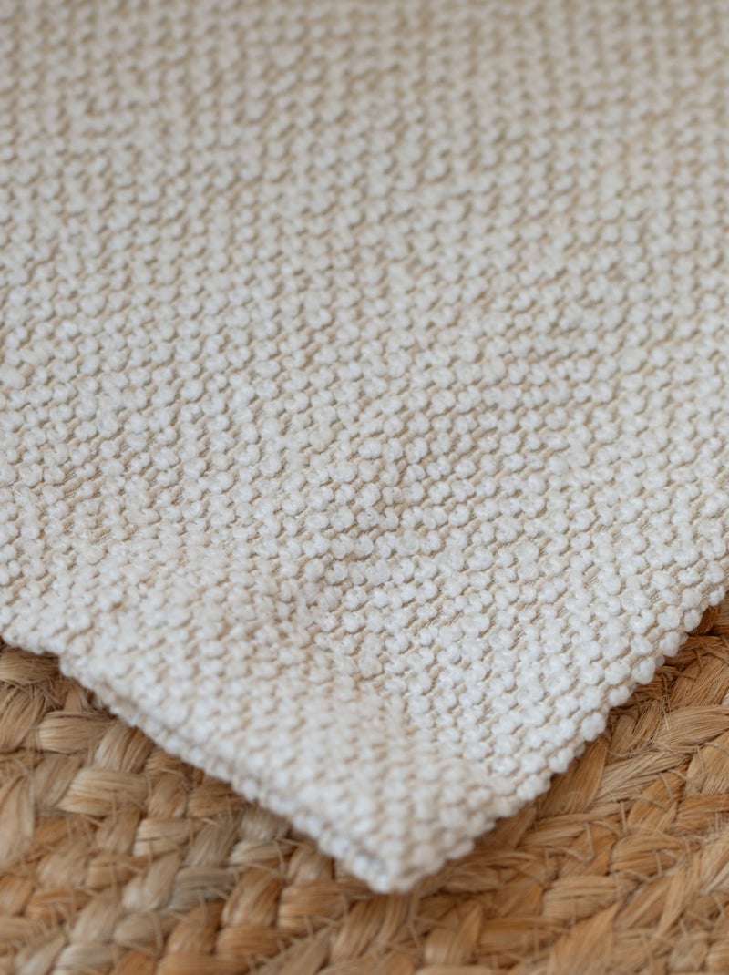 Rideau tamisant bouclette Ecru - Kiabi