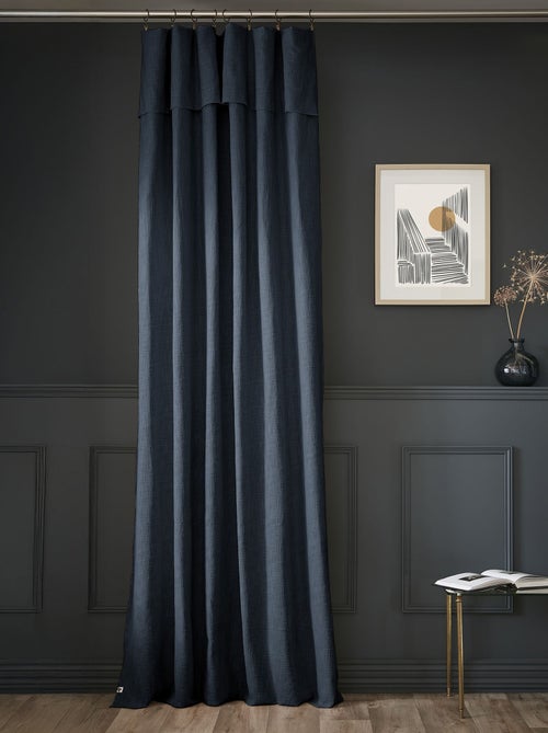 Rideau tamisant coton 140x270 Sixtine - Terre de Nuit - Kiabi