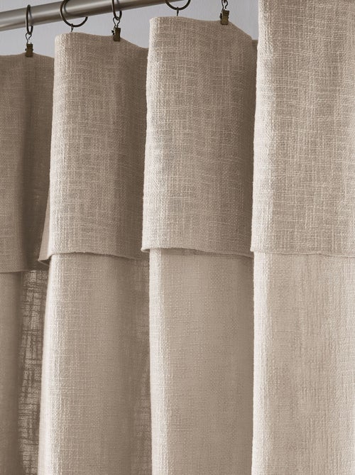 Rideau tamisant coton 140x270 Sixtine - Terre de Nuit - Kiabi Rideau tamisant coton 140x270 Sixtine - Terre de Nuit - Kiabi