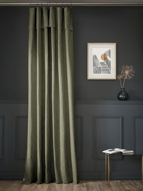 Rideau tamisant coton 140x270 Sixtine - Terre de Nuit - Kiabi