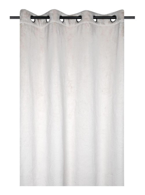 Rideau tamisant en imitation fourrure - Kiabi