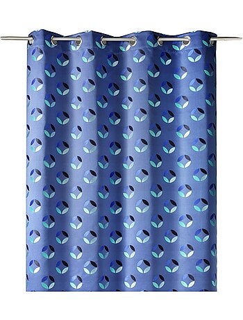 Rideau tamisant en jacquard à motifs de rosaces