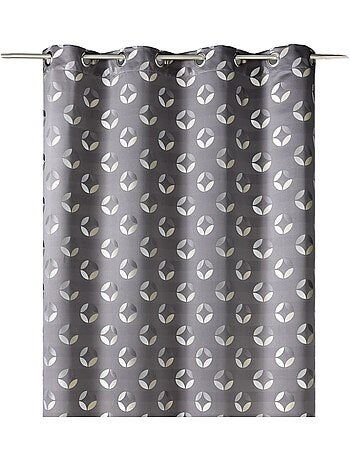 Rideau tamisant en jacquard à motifs de rosaces