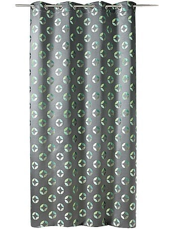 Rideau tamisant en jacquard à motifs de rosaces