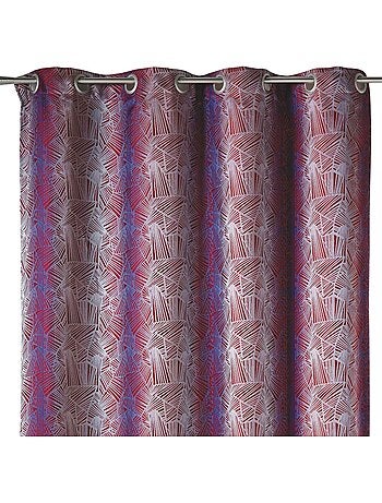 Rideau tamisant en jacquard à motifs ethniques