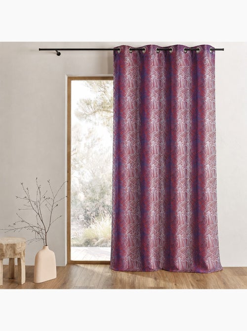 Rideau tamisant en jacquard à motifs ethniques - Kiabi Rideau tamisant en jacquard à motifs ethniques - Kiabi