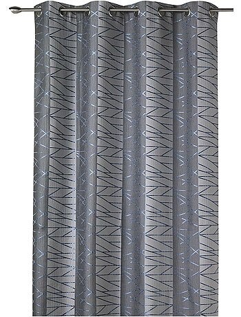 Rideau tamisant en jacquard à rayures verticales design
