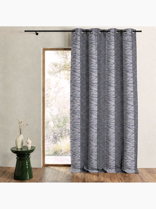 Rideau tamisant en jacquard à rayures verticales design - Kiabi Rideau tamisant en jacquard à rayures verticales design - Kiabi