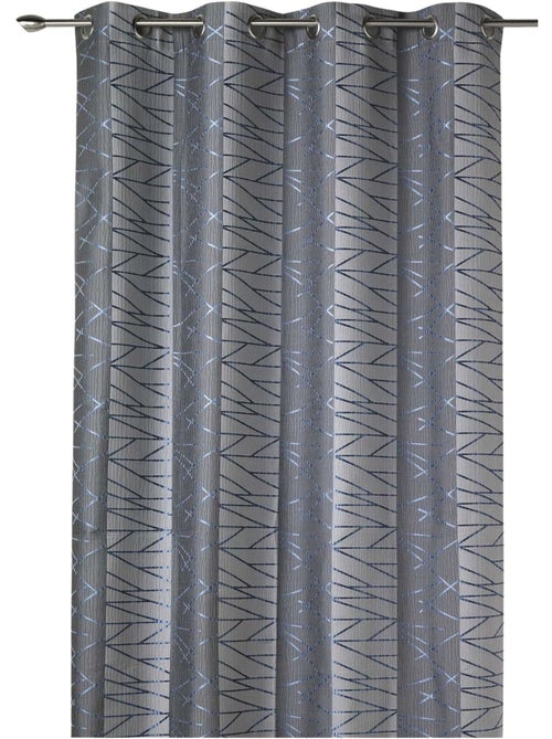 Rideau tamisant en jacquard à rayures verticales design - Kiabi Rideau tamisant en jacquard à rayures verticales design - Kiabi