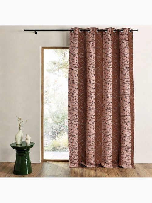 Rideau tamisant en jacquard à rayures verticales design - Kiabi Rideau tamisant en jacquard à rayures verticales design - Kiabi