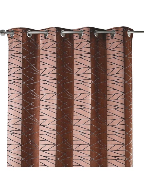 Rideau tamisant en jacquard à rayures verticales design - Kiabi Rideau tamisant en jacquard à rayures verticales design - Kiabi