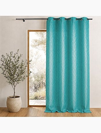 Rideau tamisant en jacquard imprimé