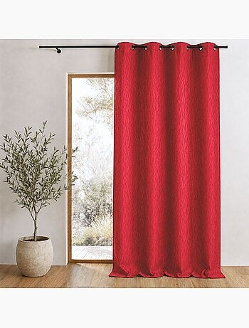 Rideau tamisant en jacquard imprimé