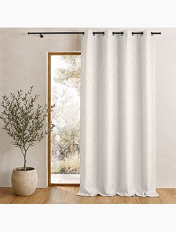 Rideau tamisant en jacquard imprimé