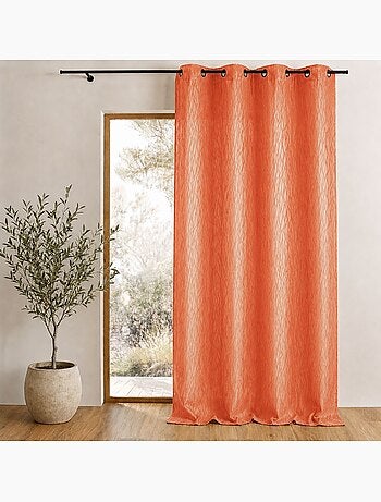 Rideau tamisant en jacquard imprimé