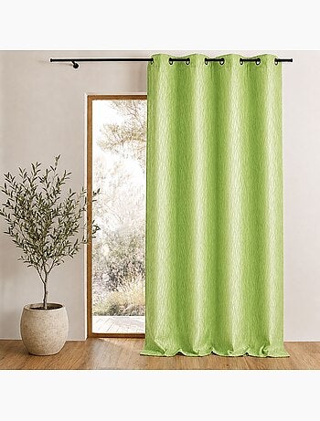 Rideau tamisant en jacquard imprimé
