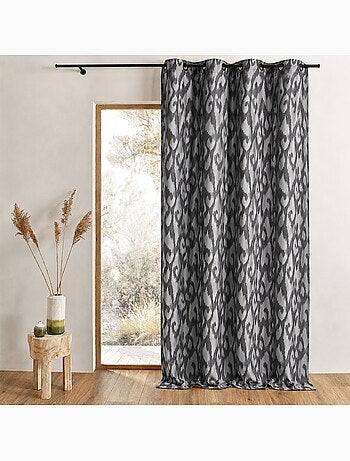 Rideau tamisant en jacquard motifs baroques