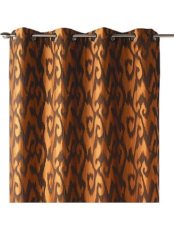 Rideau tamisant en jacquard motifs baroques