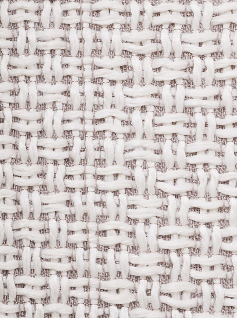 Rideau tamisant en maille tissée Gris souris - Kiabi