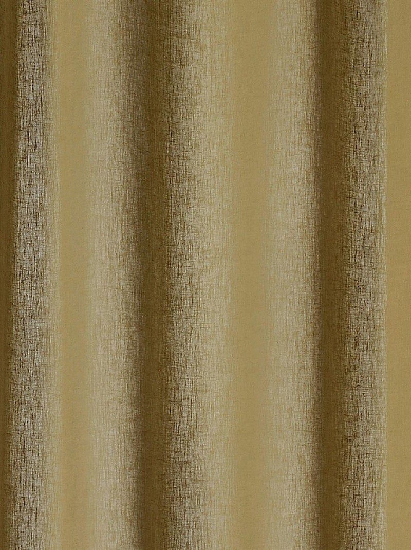 Rideau tamisant en poly-lin Kaki - Kiabi