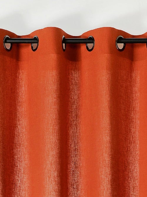 Rideau tamisant en poly-lin - Kiabi