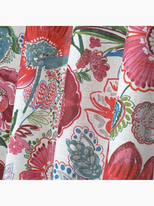 Rideau tamisant en polylin à motif floral - Kiabi Rideau tamisant en polylin à motif floral - Kiabi