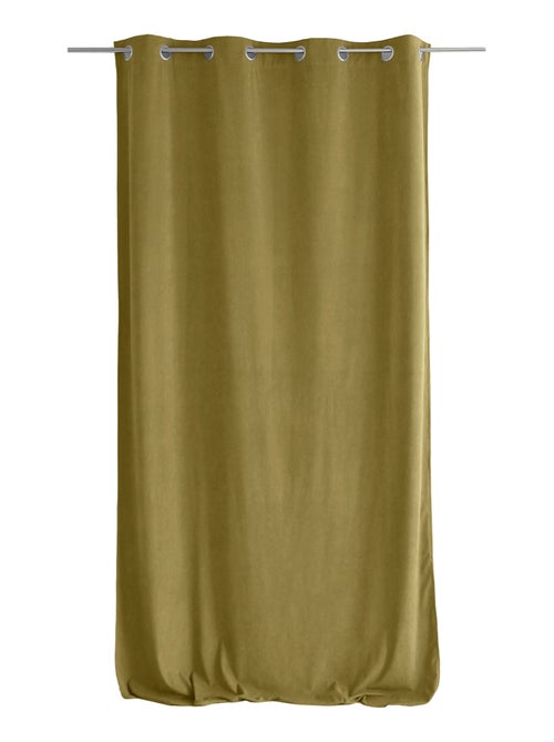 Rideau tamisant en velours - Kiabi