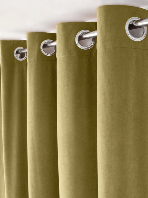 Rideau tamisant en velours - Kiabi
