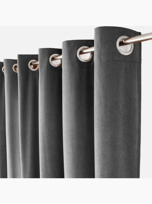 Rideau tamisant en velours - Kiabi