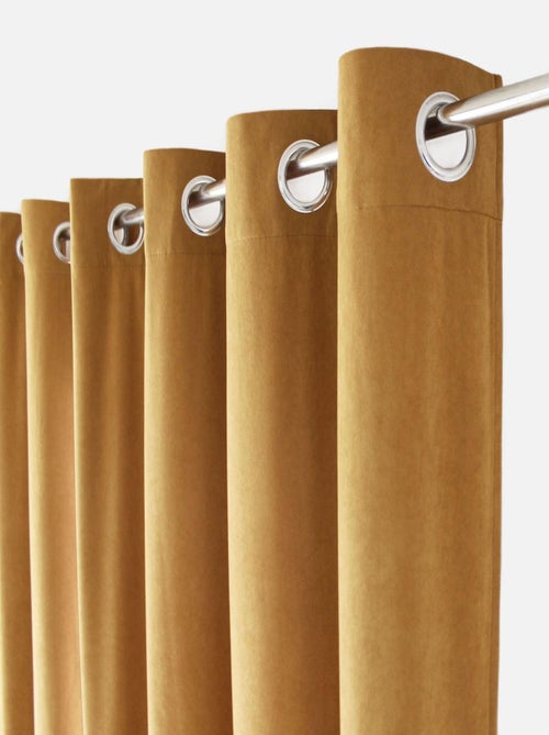 Rideau tamisant en velours - Kiabi