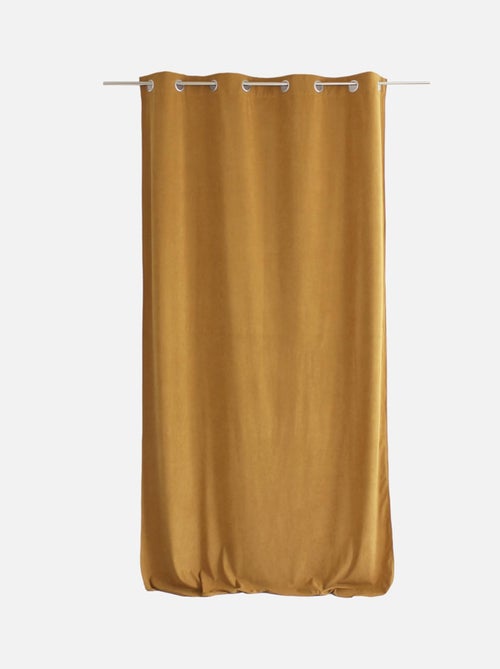 Rideau tamisant en velours - Kiabi