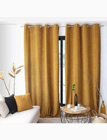 Rideau tamisant en velours
