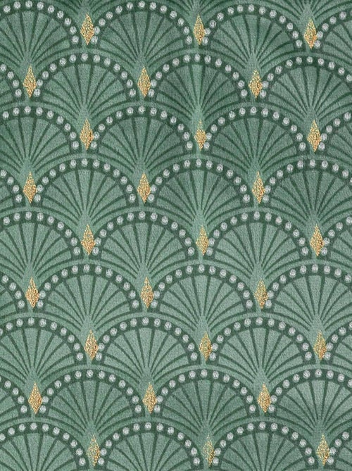 Rideau tamisant en velours print or - Kiabi