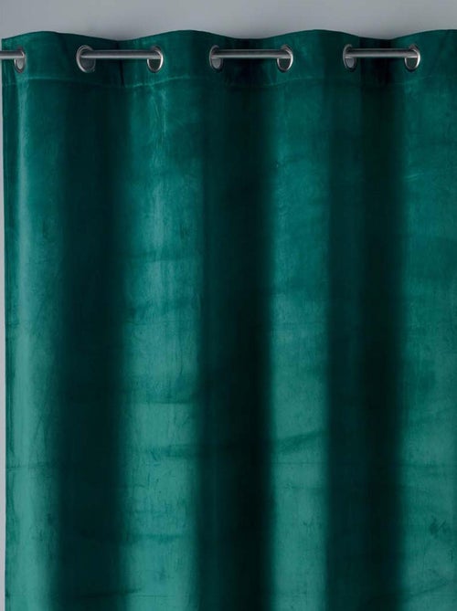 Rideau tamisant en velours ras - Kiabi