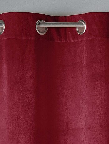 Rideau tamisant en velours ras