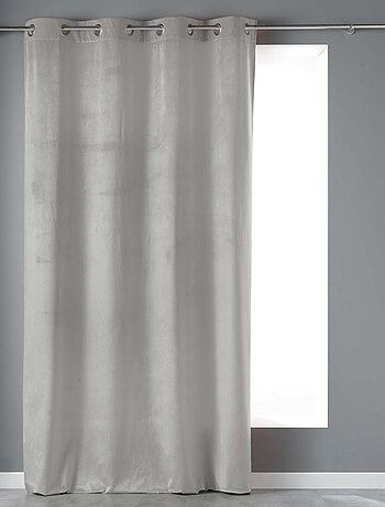 Rideau tamisant en velours ras