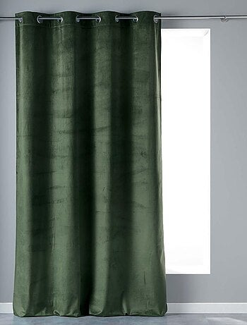 Rideau tamisant en velours ras