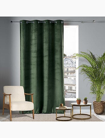 Rideau tamisant en velours ras