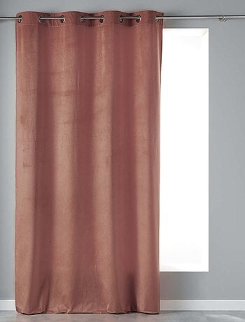 Rideau tamisant en velours ras